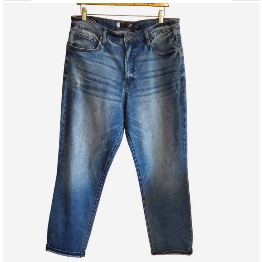 Kut From The Kloth  Rachael Fab Ab Mom Jean Size 14 High Rise Cuffed hem  Casual